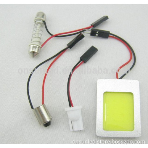 High Quantity led car light factory 48Chip 3.6W 12v COB auto dashboard lamp